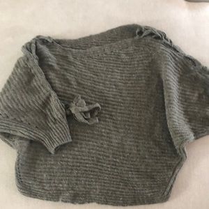 Off the shoulder knit sweater